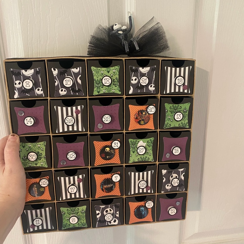 Halloween Countdown Calendar with Drawers